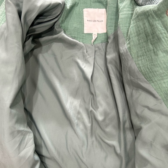 Avec Les Filles Size XS / S • Quilted Corduroy Collar Jacket Coat fully lined. - Picture 7 of 7